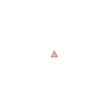 Zoë Chicco 14k Rose Gold Itty Bitty Pavé Diamond Triangle Stud Earring