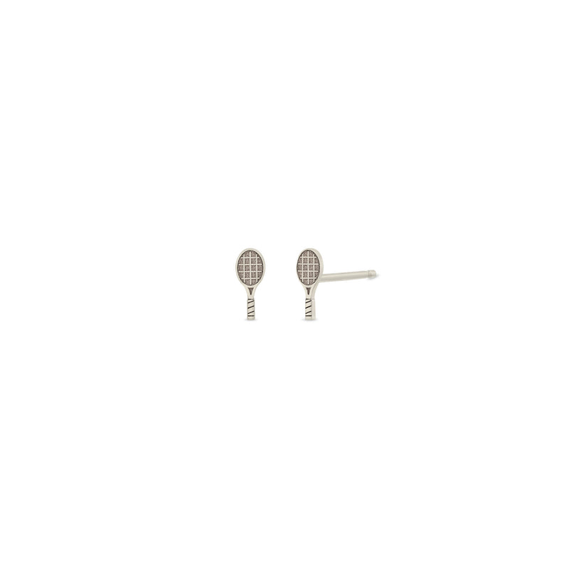 Pair of Zoë Chicco 14k Gold Itty Bitty Tennis Racket Stud Earrings