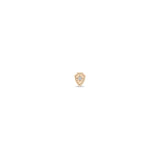 Zoë Chicco 14k Gold Itty Bitty Star Set Diamond Shield Stud Earring