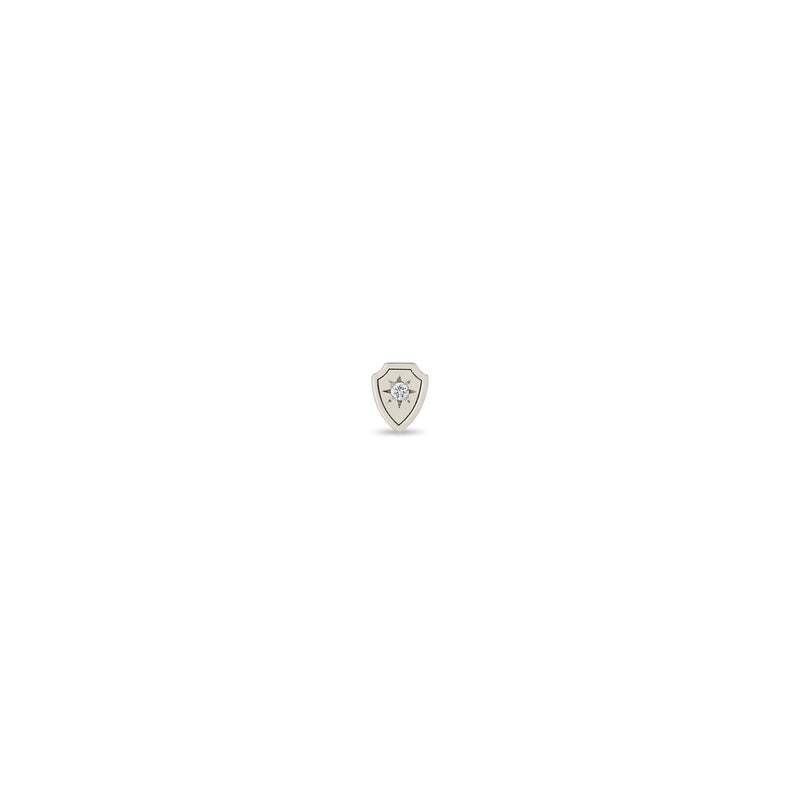 Zoë Chicco 14k Gold Itty Bitty Star Set Diamond Shield Stud Earring