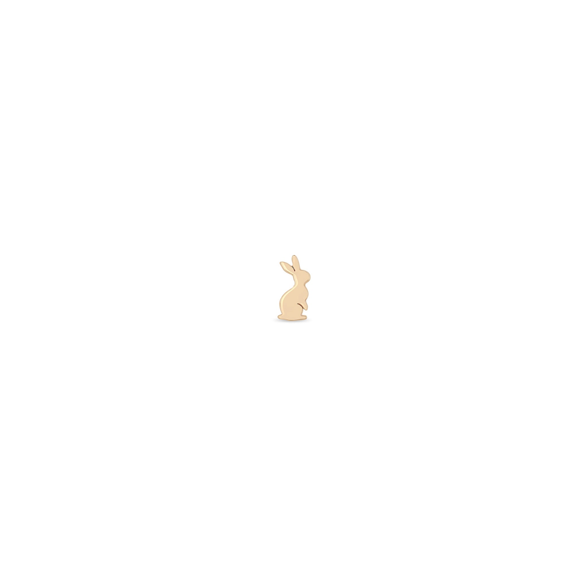 Zoë Chicco 14k Gold Itty Bitty Bunny Stud Earring for the Right Ear