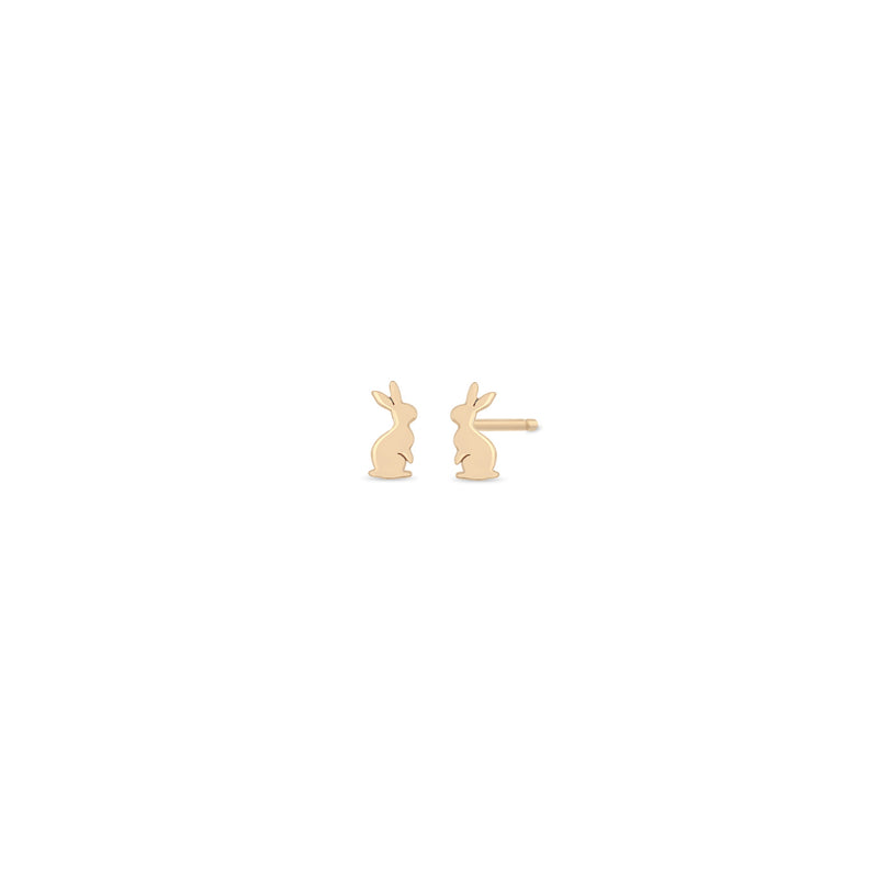 Pair of Zoë Chicco 14k Gold Itty Bitty Bunny Stud Earrings
