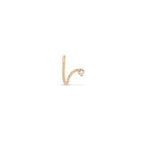 14k Wire Illusion Huggie Hoops