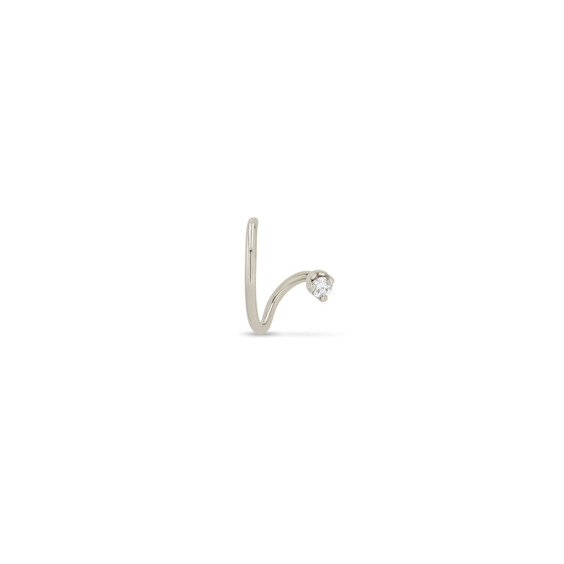 14k Wire Illusion Huggie Hoops