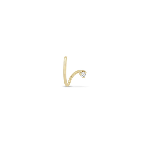 14k Wire Illusion Huggie Hoops