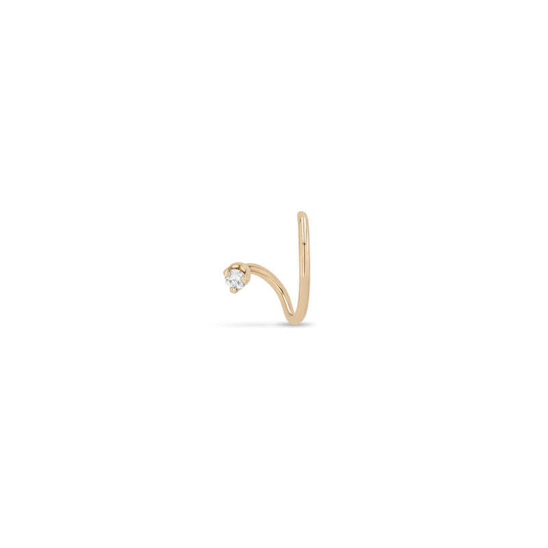 14k Wire Illusion Huggie Hoops