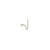 14k Wire Illusion Huggie Hoops