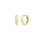 Zoë Chicco 14k Gold Knife Edge Hinge Huggie Hoop Earrings