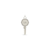 Zoë Chicco 14k Gold Los Angeles "LA" Key Charm Pendant with Diamond Border