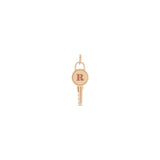 Zoë Chicco 14k Gold Engraved Initial Letter "R" Key Charm Pendant