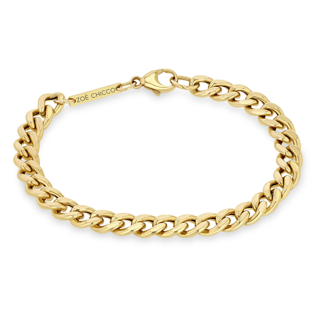 14k Large Curb Chain Bracelet