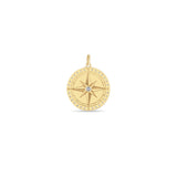 Zoë Chicco 14k Gold Large Compass Medallion Charm Pendant