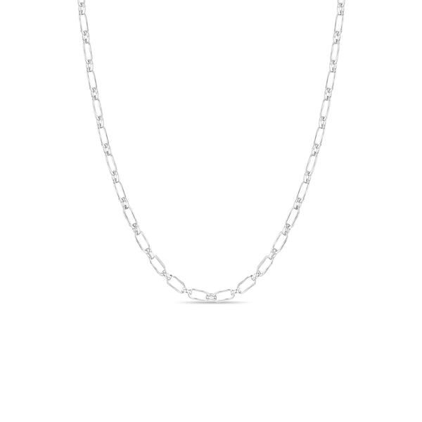 Zoë Chicco Sterling Silver Mixed Link Chain Necklace