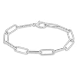 Zoë Chicco 14k White Gold Large Paperclip Chain Bracelet