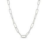 Zoë Chicco 14k White Gold Large Paperclip Chain Necklace