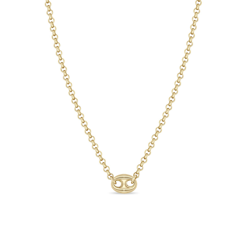 Zoë Chicco 14k Gold Large Mariner Link Rolo Chain Necklace