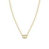 Zoë Chicco 14k Gold Large Pavé Diamond Mariner Link Rolo Chain Necklace