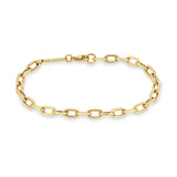 Zoë Chicco 14k Gold Large Square Oval Link Chain Bracelet