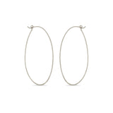 Zoë Chicco 14k Gold Large Thin Hammered Hoop Earrings