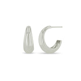 Zoë Chicco Sterling Silver Medium Aura Hoop Earrings