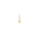 Zoe Chicco 14k gold hamsa charm on a white background