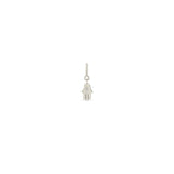 Zoë Chicco 14k Gold Midi Bitty Diamond Hamsa Spring Ring Charm Pendant