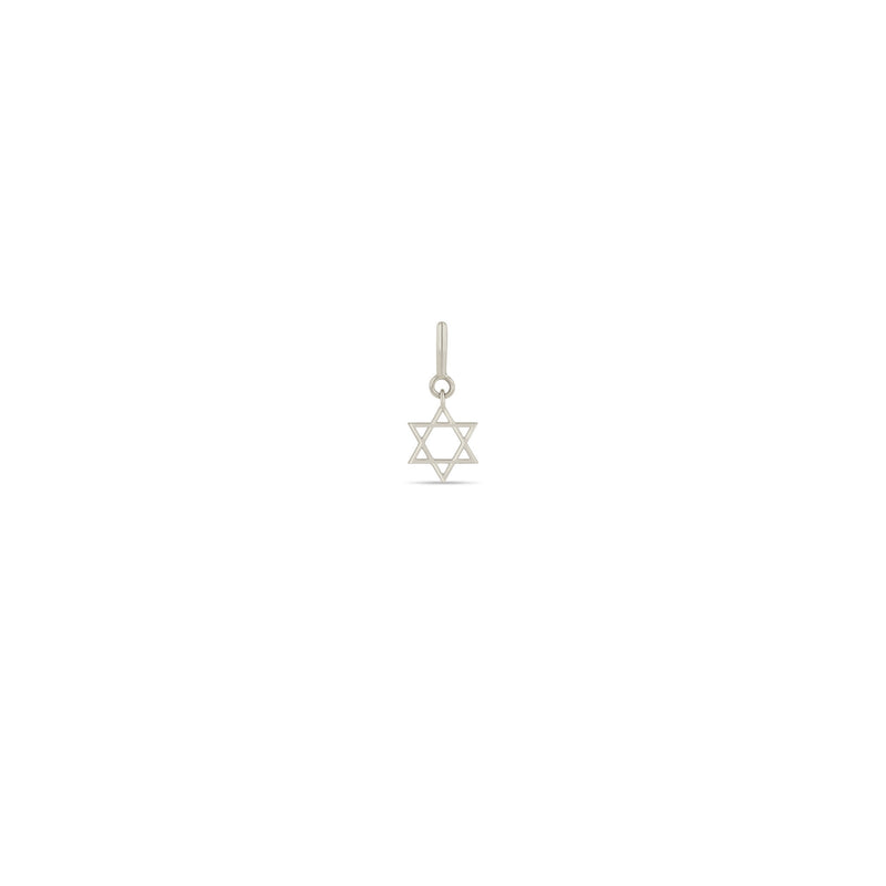 Zoë Chicco 14k Gold Midi Bitty Star of David Spring Ring Charm Pendant