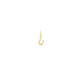 Zoe Chicco 14k gold horseshoe charm on a white background