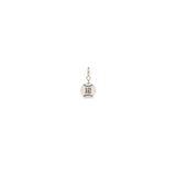 Zoë Chicco 14k Gold Midi Bitty Personalized Jersey Number "12" Baseball Spring Ring Charm