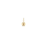 Zoë Chicco 14k Gold Midi Bitty Personalized Jersey Number "12" Baseball Spring Ring Charm