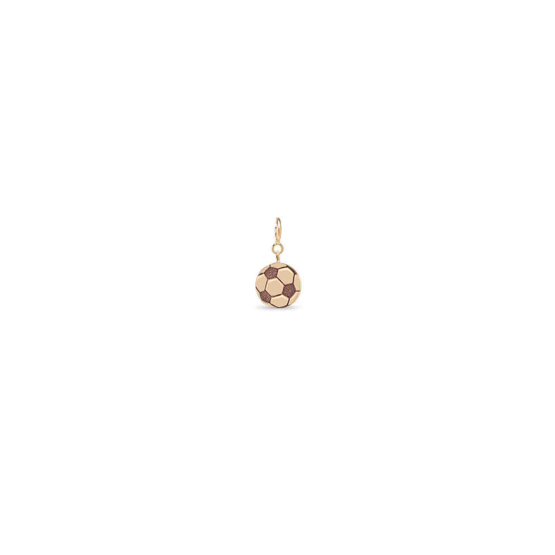 Zoë Chicco 14k Gold Midi Bitty Soccer Spring Ring Charm Pendant