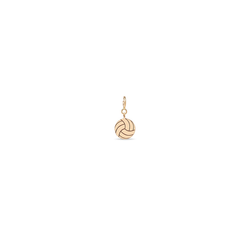 Zoë Chicco 14k Gold Midi Bitty Volleyball Spring Ring Charm Pendant