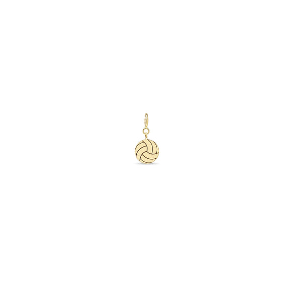 Zoë Chicco 14k Gold Midi Bitty Volleyball Spring Ring Charm Pendant