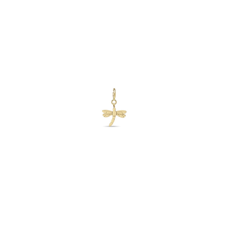 Zoë Chicco 14k Gold Midi Bitty Dragonfly Spring Ring Charm Pendant