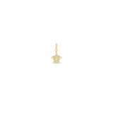 Zoë Chicco 14k Gold Midi Bitty Turtle Spring Ring Charm Pendant