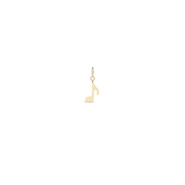 Zoë Chicco 14k Gold Midi Bitty Music Note Spring Ring Charm Pendant