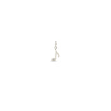 Zoë Chicco 14k Gold Midi Bitty Star Set Diamond Music Note Spring Ring Charm Pendant