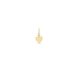 14k Midi Bitty Heart Charm on Spring Ring