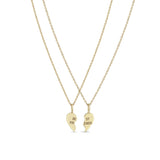 Zoë Chicco 14k Yellow Gold Midi Bitty "Best Friends" BFF Necklace Set