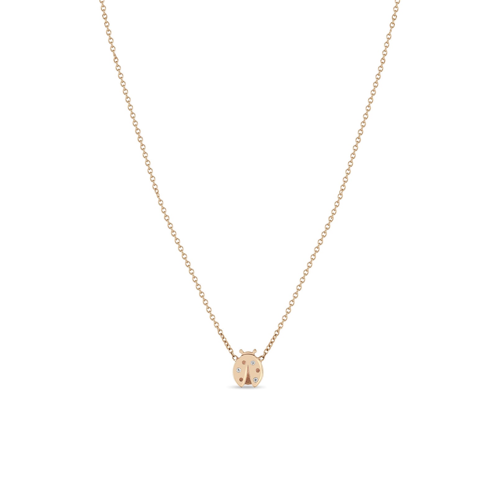 Zoe Chicco ピアス 14K ゴールド 14金 てんとう虫 レディーバグ ZOECHICCO_MBN-47-