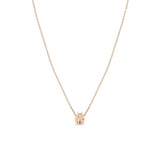 14k Midi Bitty Diamond Ladybug Necklace