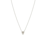 Zoë Chicco 14k Gold Engraved Initial Letter "M" Midi Bitty Shield Necklace