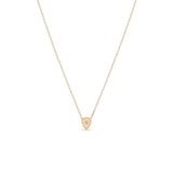 Zoë Chicco 14k Gold Midi Bitty Star Set Diamond Shield Necklace