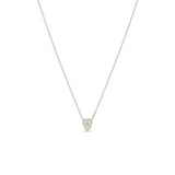 Zoë Chicco 14k Gold Midi Bitty Star Set Diamond Shield Necklace