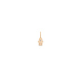 Zoë Chicco 14k Gold Midi Bitty Diamond Hamsa Charm Pendant