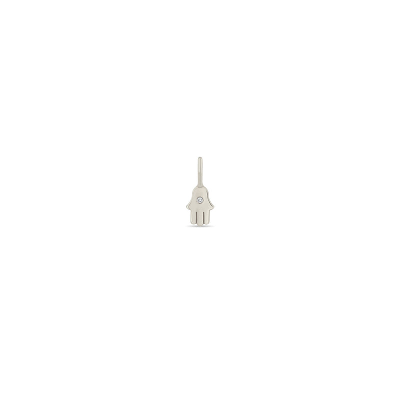 Zoë Chicco 14k Gold Midi Bitty Diamond Hamsa Charm Pendant