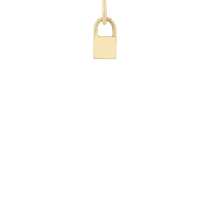 Zoë Chicco 14k Yellow Gold Midi Bitty Padlock Charm