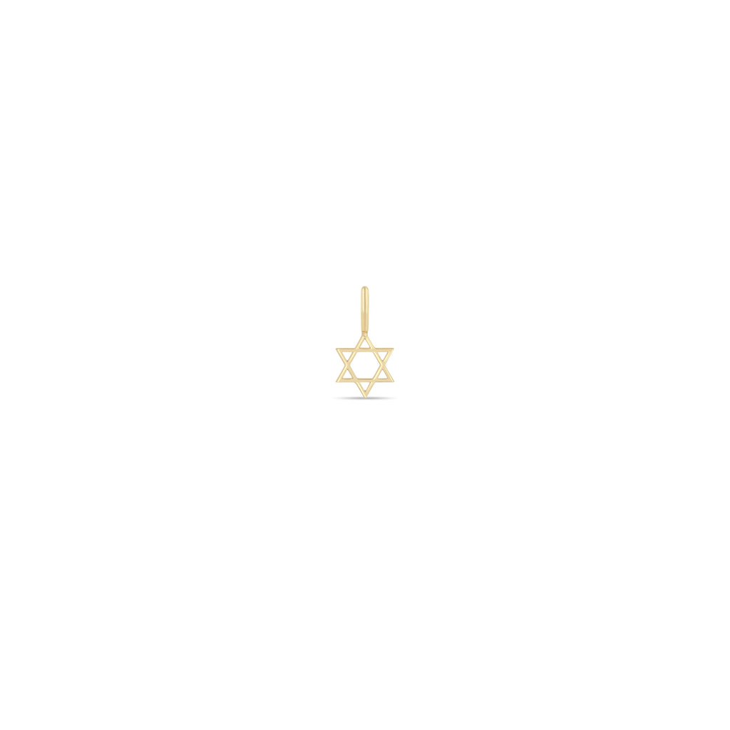 Zoë Chicco 14k Gold Midi Bitty Star of David Charm Pendant