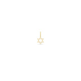 Zoë Chicco 14k Gold Midi Bitty Star of David Charm Pendant
