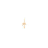 Zoe Chicco 14k rose gold palm tree charm on a white background